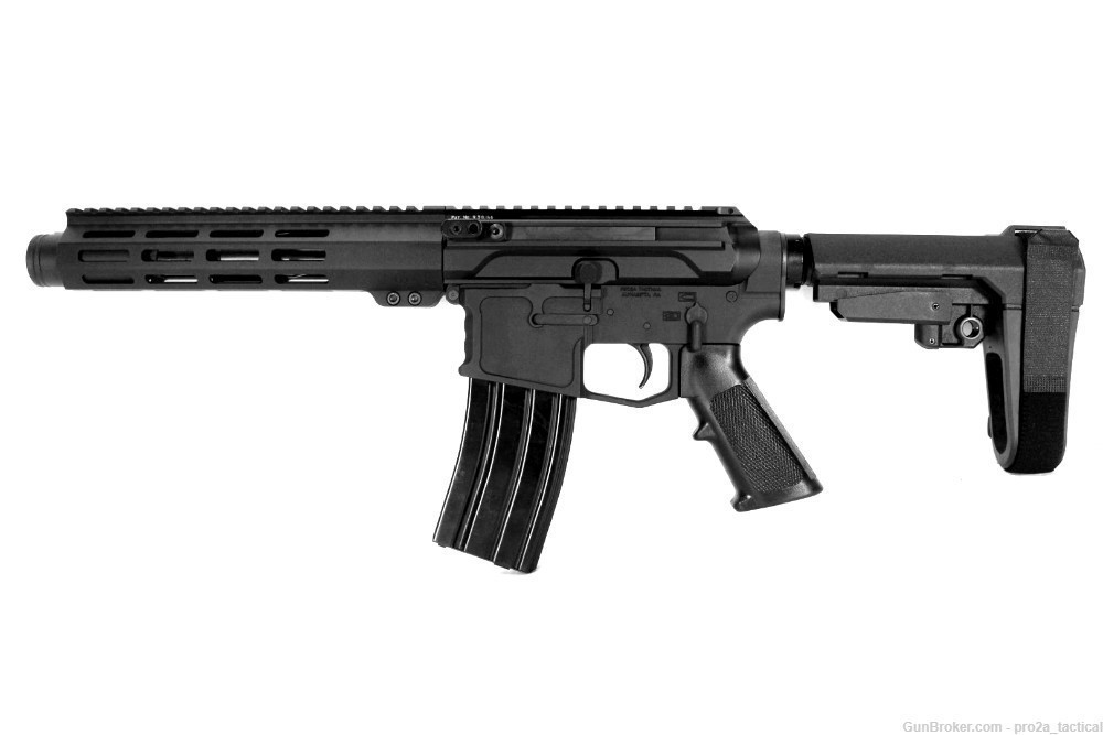 PRO2A TACTICAL VALIANT 7.5 inch AR-15 450 BUSHMASTER SC PISTOL w/Can-img-1