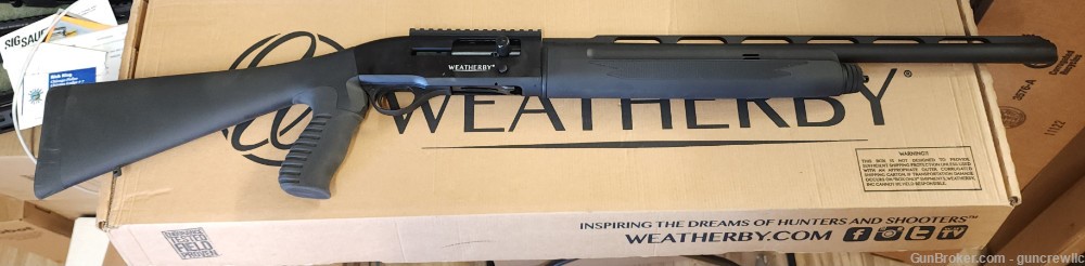 Weatherby SA-459 12ga 12 ga gauge Pistol Grip SA459 5rd 22" SA459SY1222PGM-img-1