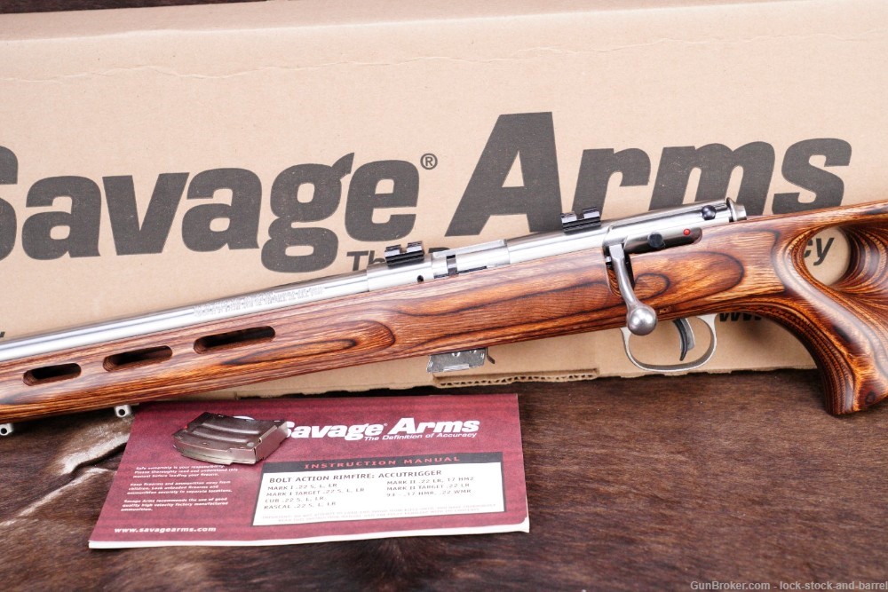 Savage Mark II MKII Left Hand Stainless .22 LR 21” Bolt Action Rifle-img-10