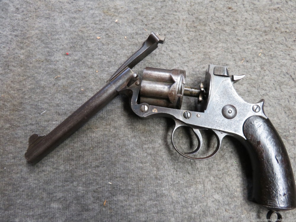 ANTIQUE BRITISH MARK II ENFIELD REVOLVER-DATED 1881-SCARCE-img-15