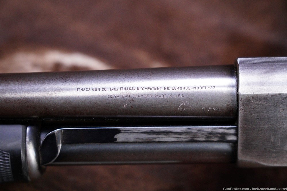 Custom Ithaca Gun Co. Model 37 12 GA 19” Pump Action Shotgun, MFD 1951 C&R-img-17