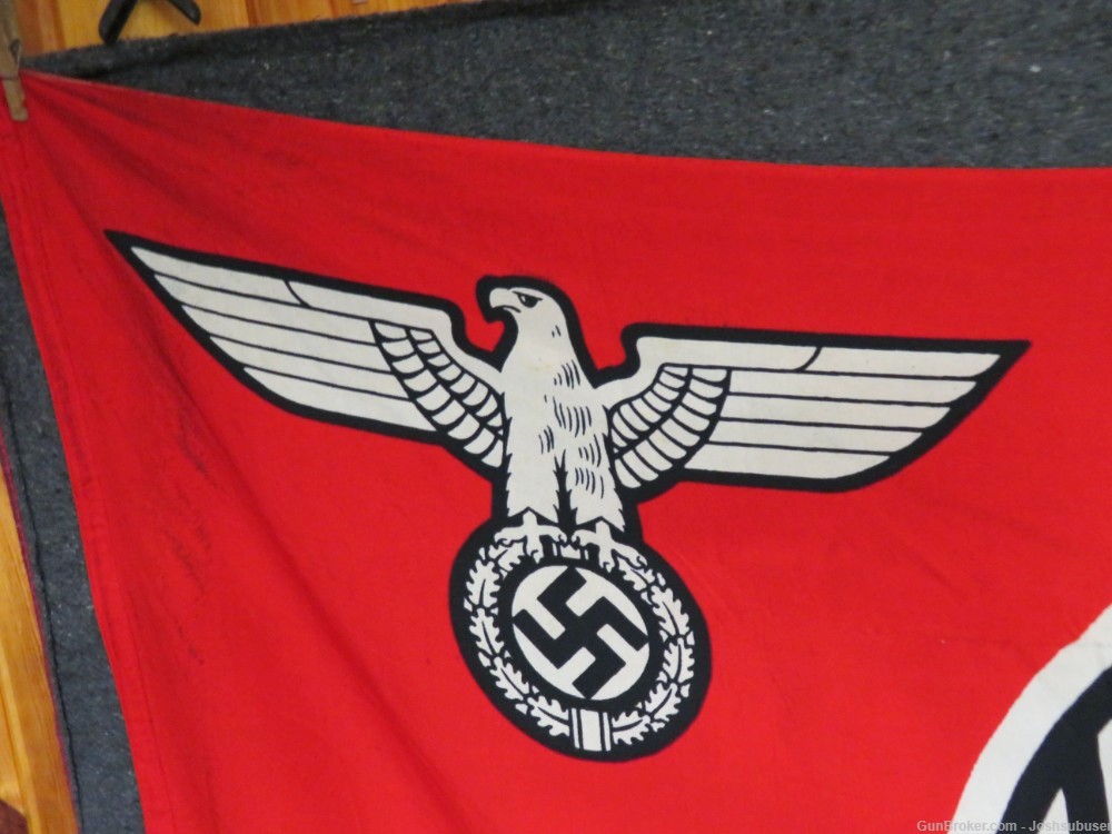 WWII GERMAN STATE SERVICE FLAG W/ VET BRINGBACK PAPER-JAN 1945-NICE-img-2