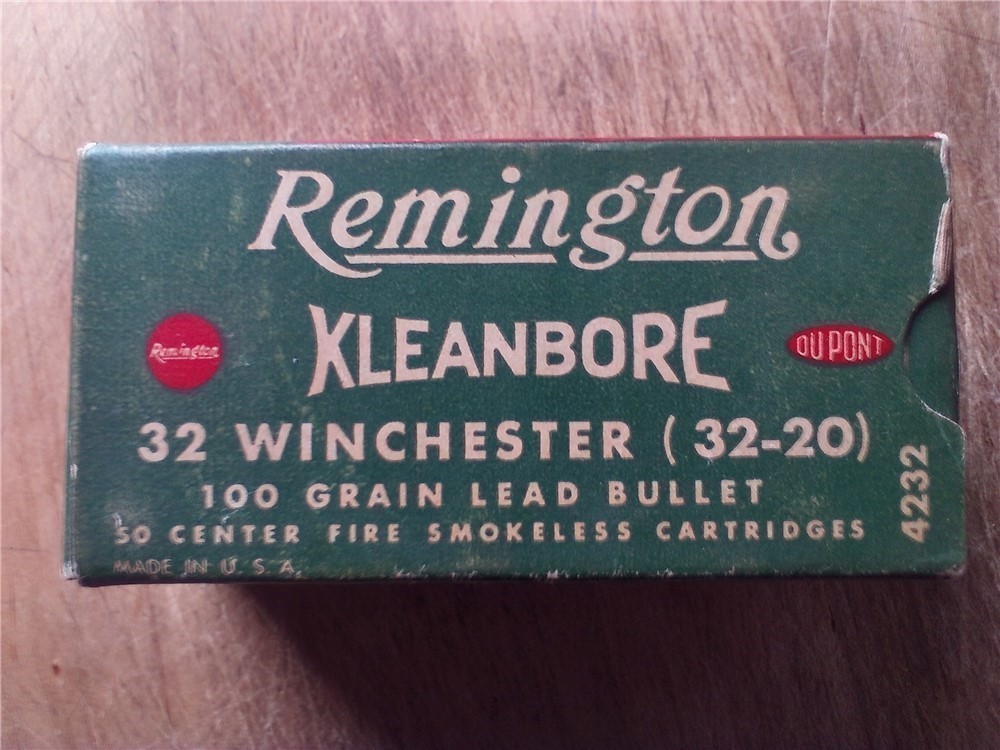 Vintage Remington Kleanbore Winchester 32-20 cal. 100 gr. lead bullets-full-img-0