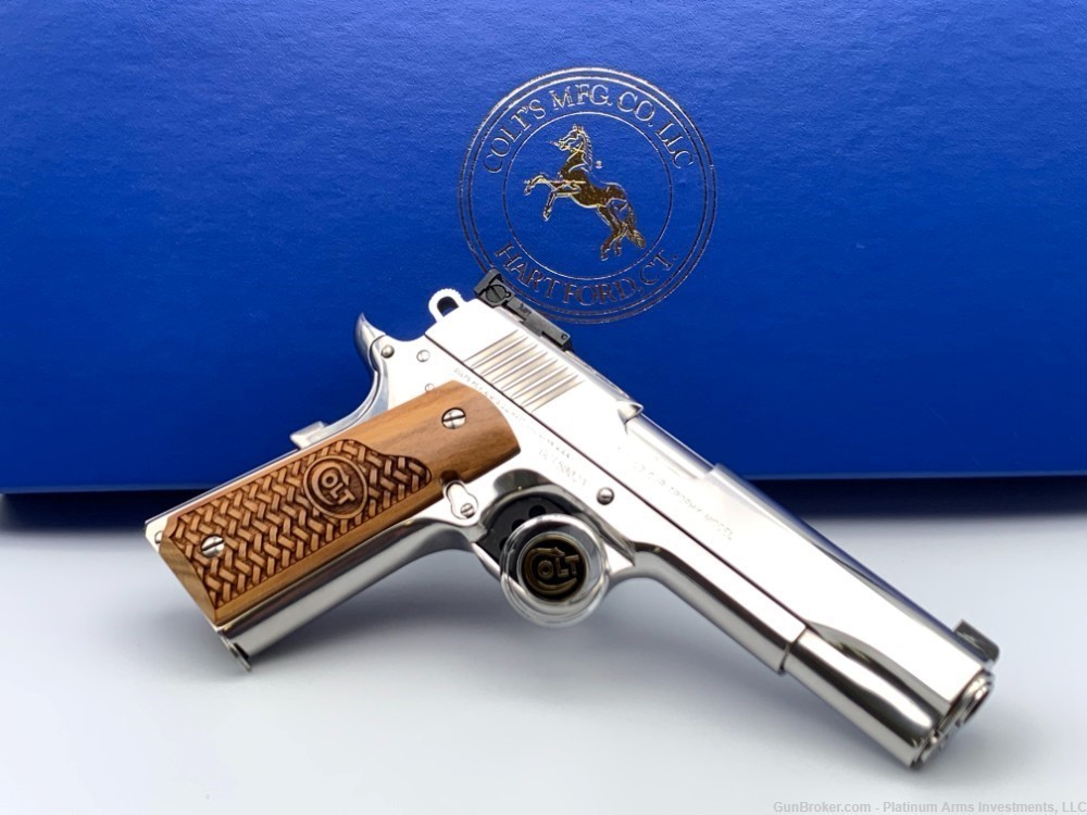Colt Gold Cup Trophy Elite 70 Series Talo Bright Polished Stainless Steel -img-1