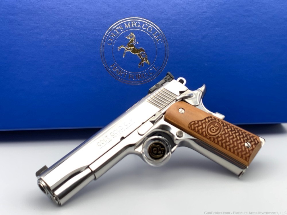 Colt Gold Cup Trophy Elite 70 Series Talo Bright Polished Stainless Steel -img-0