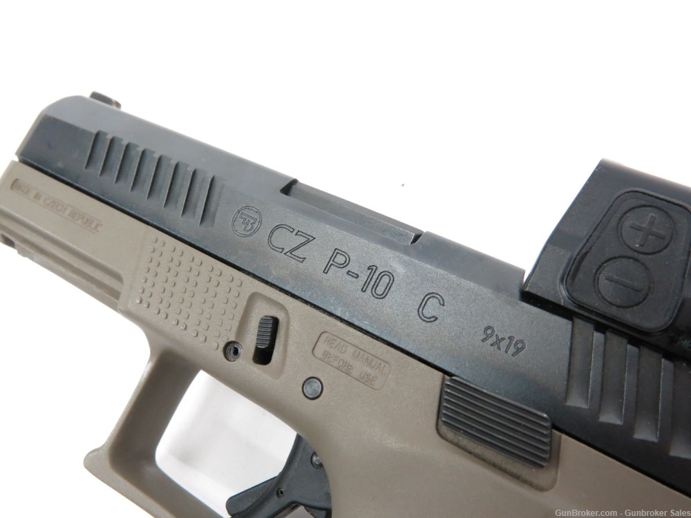CZ P-10 C 9mm 4" Semi-Automatic Pistol w/ Magazine & Optic-img-3