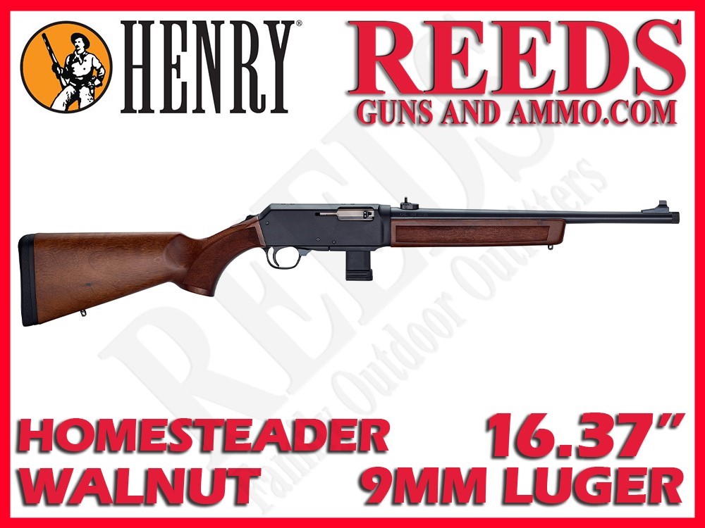 Henry Homesteader Carbine Walnut Blued 9mm 16.37in H027-H9-img-0