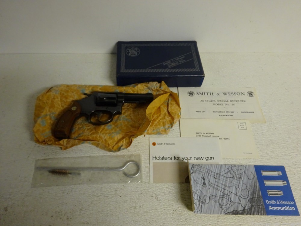 Smith & Wesson 36-1 .38 Special Revolver W/Box, Inst, Etc. 1976-7  NICE ! -img-6