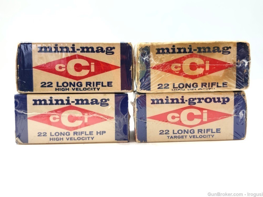 4 Boxes CCi Mini Group .22 LR 200 Rounds Vintage Ammo-img-5
