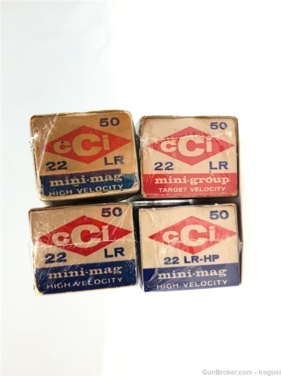 4 Boxes CCi Mini Group .22 LR 200 Rounds Vintage Ammo-img-2