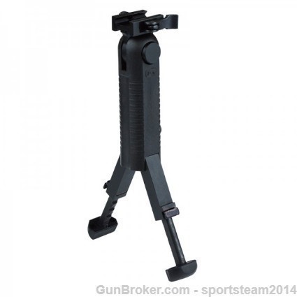Folding 5 Position Grip Bipod Foregrip w/QD mount-img-1