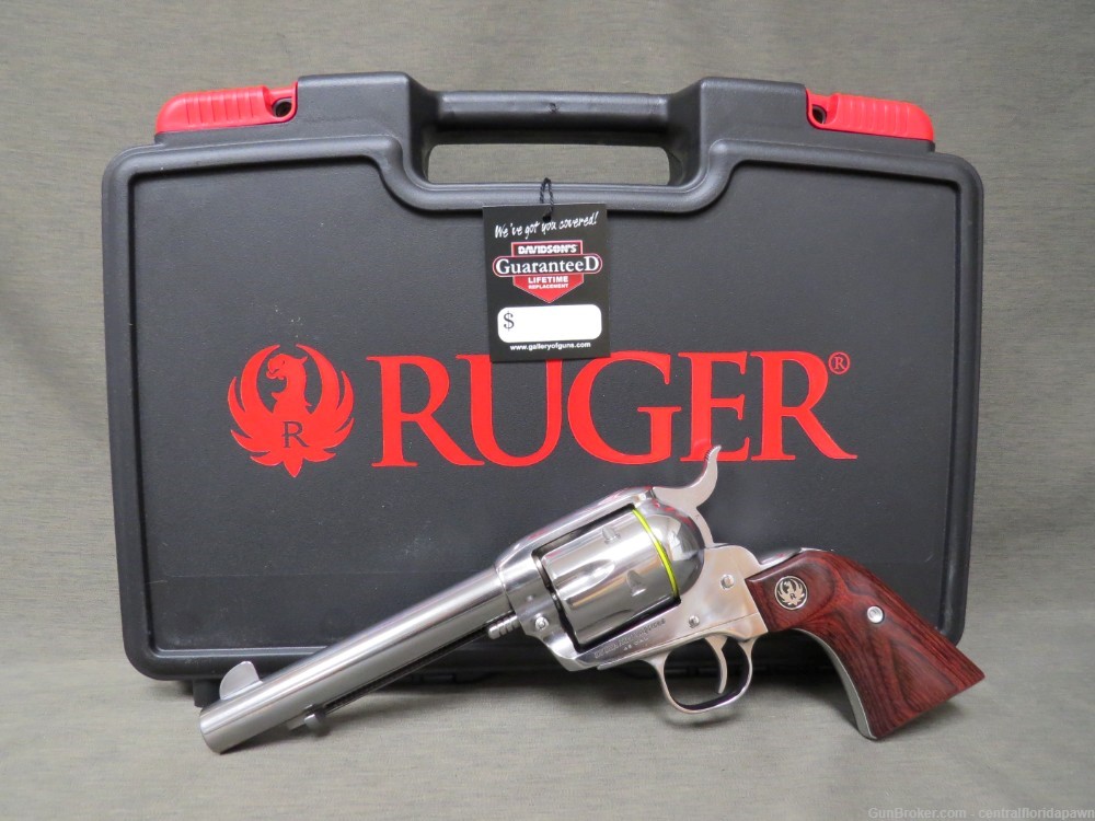 Ruger Stainless Vaquero .45 LC SA Revolver 5.5" 5104 05104-img-0