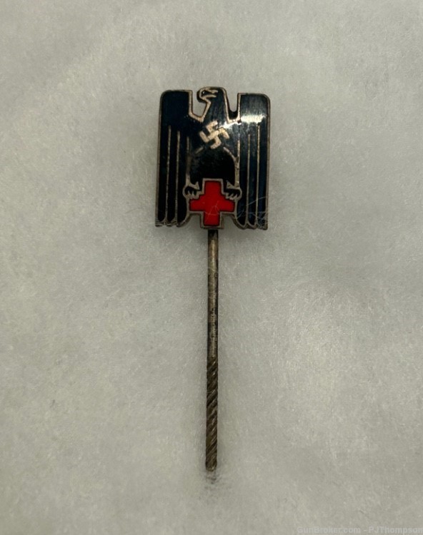 Vintage Original WW2 German Red Cross Membership Stick Pin -img-0