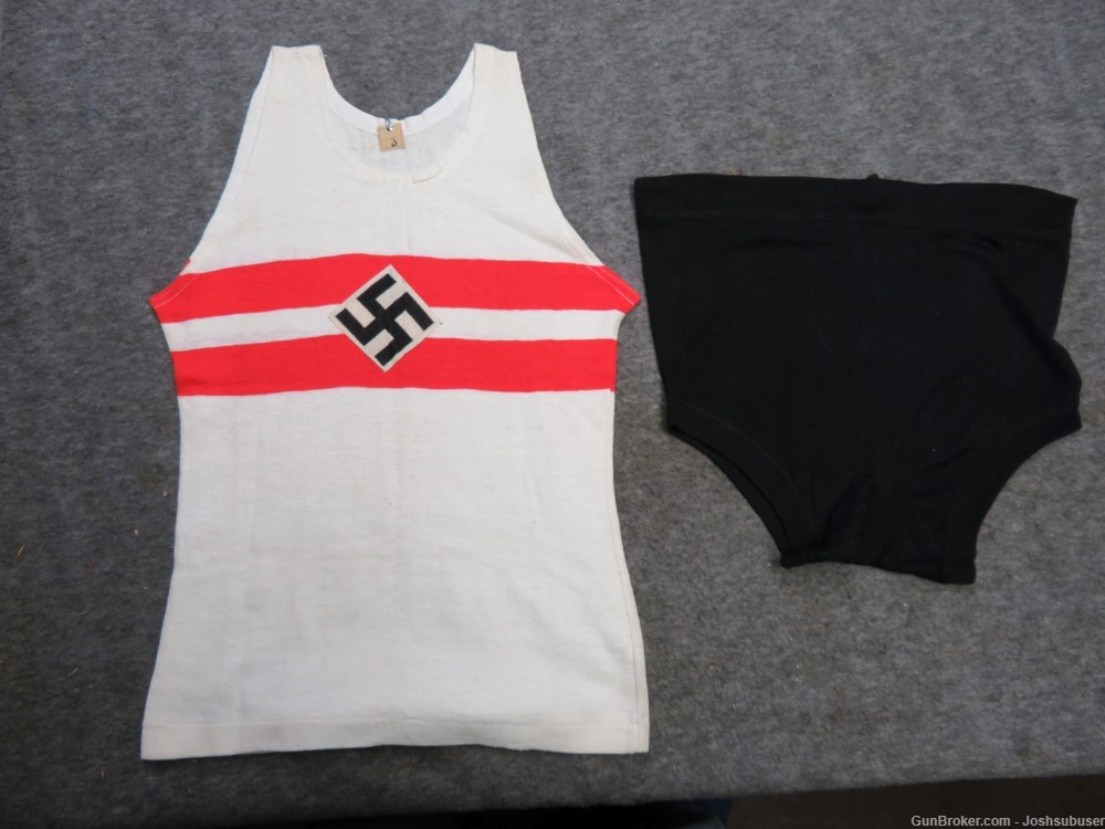 WWII GERMAN HJ YOUTH SPORTS UNIFORM-SHIRT & SHORTS-EXCELLENT-img-0