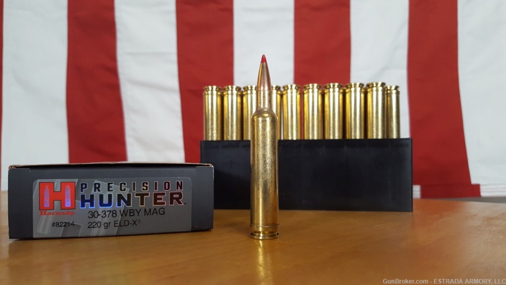 Hornady .30-378 WBY MAG Precision Hunter, 220gr ELD-X, 20 rounds-img-0