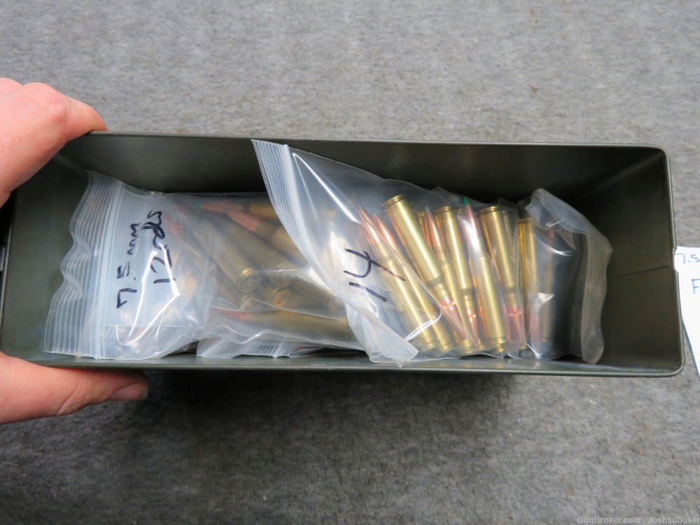 CAN OF 146 ROUNDS 7.5 X 54 FRENCH MAS AMMO-img-2
