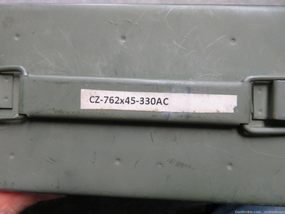 CAN OF 262 ROUNDS CZECH 7.62 X 45 AMMO FOR VZ 52 RIFLE-img-2
