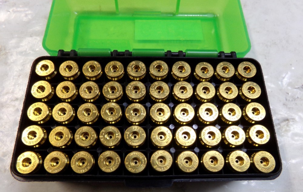 50 pieces of Lapua 6mm BR Norma brass in an MTM case-img-1