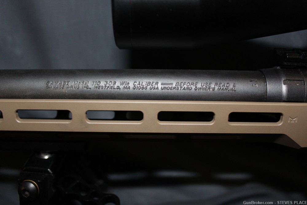Savage 110 Tactical 308 with MDT LSS XL Chassis FDE Luth AR Stock-img-12