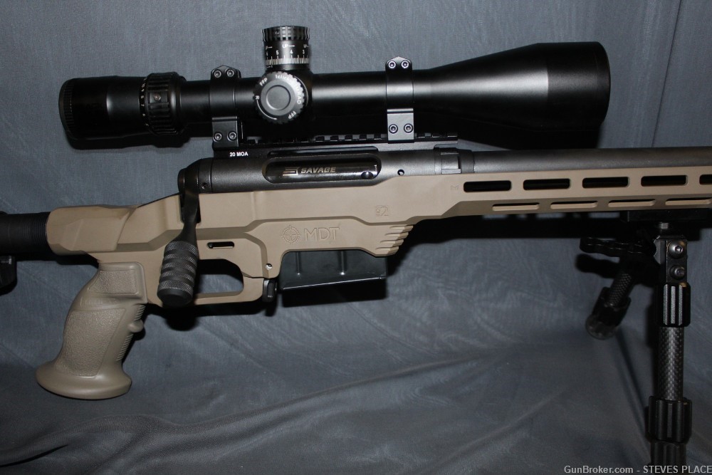 Savage 110 Tactical 308 with MDT LSS XL Chassis FDE Luth AR Stock-img-2