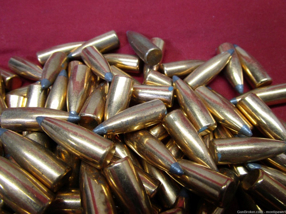 225 .322" 150 grain soft point bullets flat base spitzer-img-1