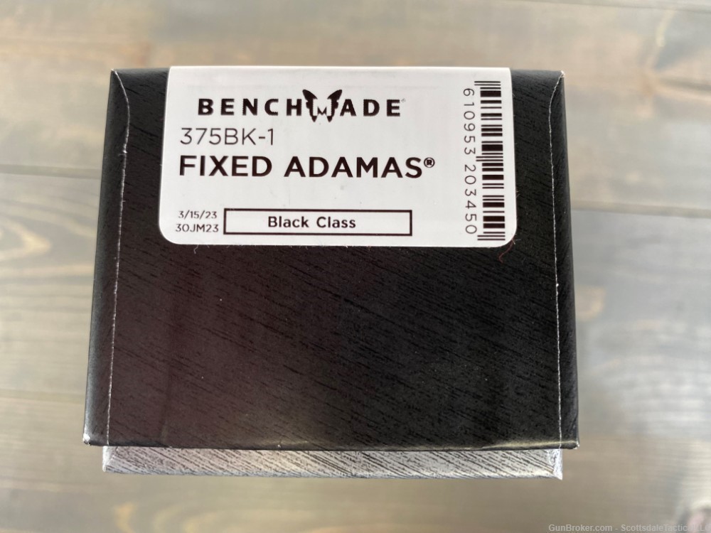 Benchmade Fixed Adamas Fixed Blade Knife Black 375BK-1-img-3