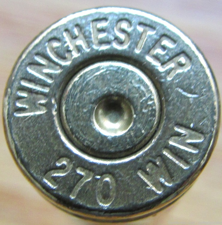 270 WINCHESTER BRASS 129 GENUINE WINCHESTER WITH NICKEL BUY NOW FREE SHIP-img-3