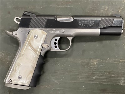 Colt Mfg O7082CE 1911 Combat Elite 9mm Luger 3 8+1 Two-Tone Elite Black  G10 Half Checkered w/Scallop Grip