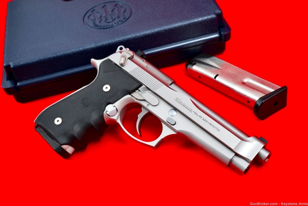 Awesome Stainless Beretta 96 Brigadier .40 S&W In case LK 92 FS 9mm-img-5