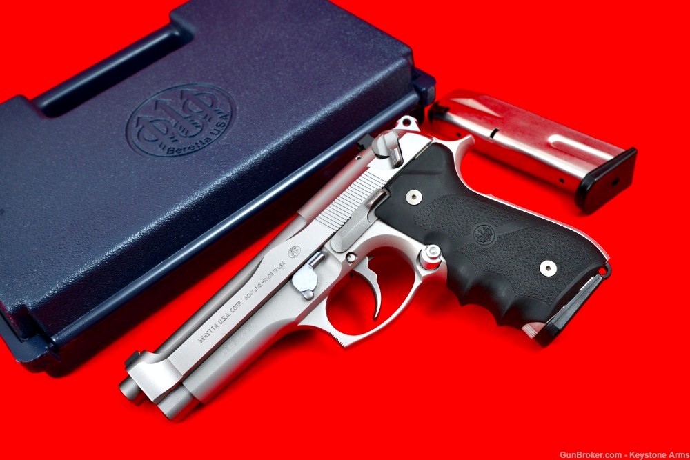 Awesome Stainless Beretta 96 Brigadier .40 S&W In case LK 92 FS 9mm-img-0