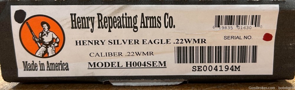 Henry H004SEM Silver Eagle 22 WMR Engraved 20" 12rd NO CC FEES-img-3
