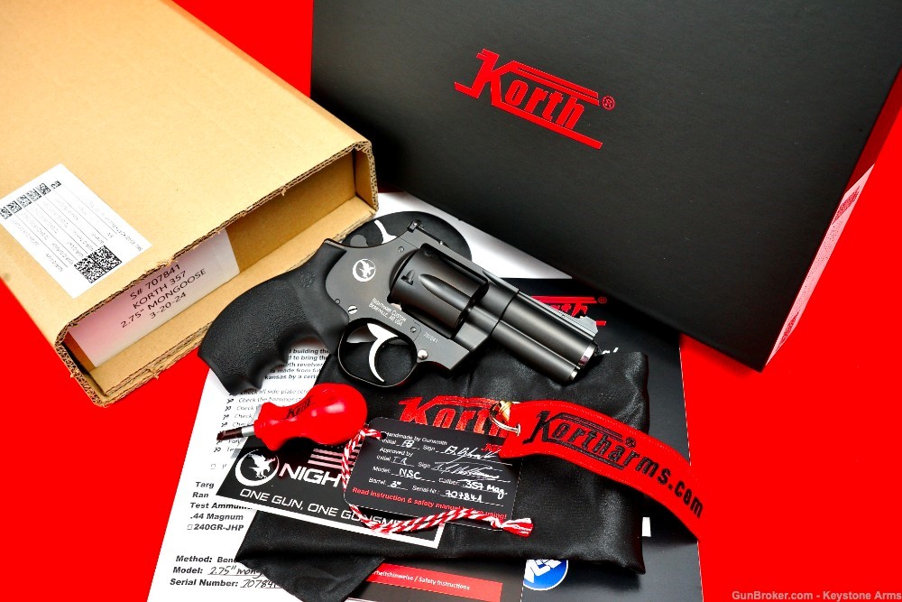 Badass Non Catalogued Korth Mongoose 2 3/4" Carry Special .357 Magnum NEW-img-7