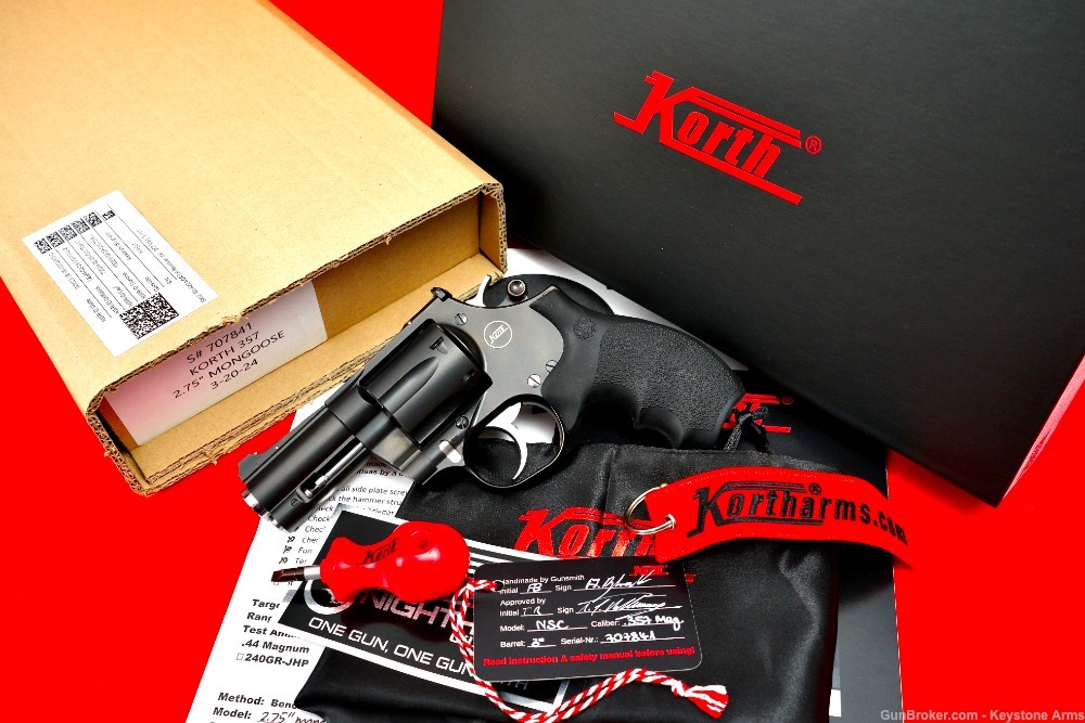 Badass Non Catalogued Korth Mongoose 2 3/4" Carry Special .357 Magnum NEW-img-22