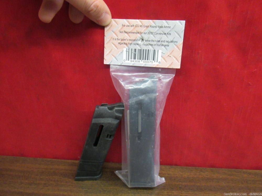 2 Advantage Arms 22LR Glock Conversion Magazines 10rd And 15rd-img-2