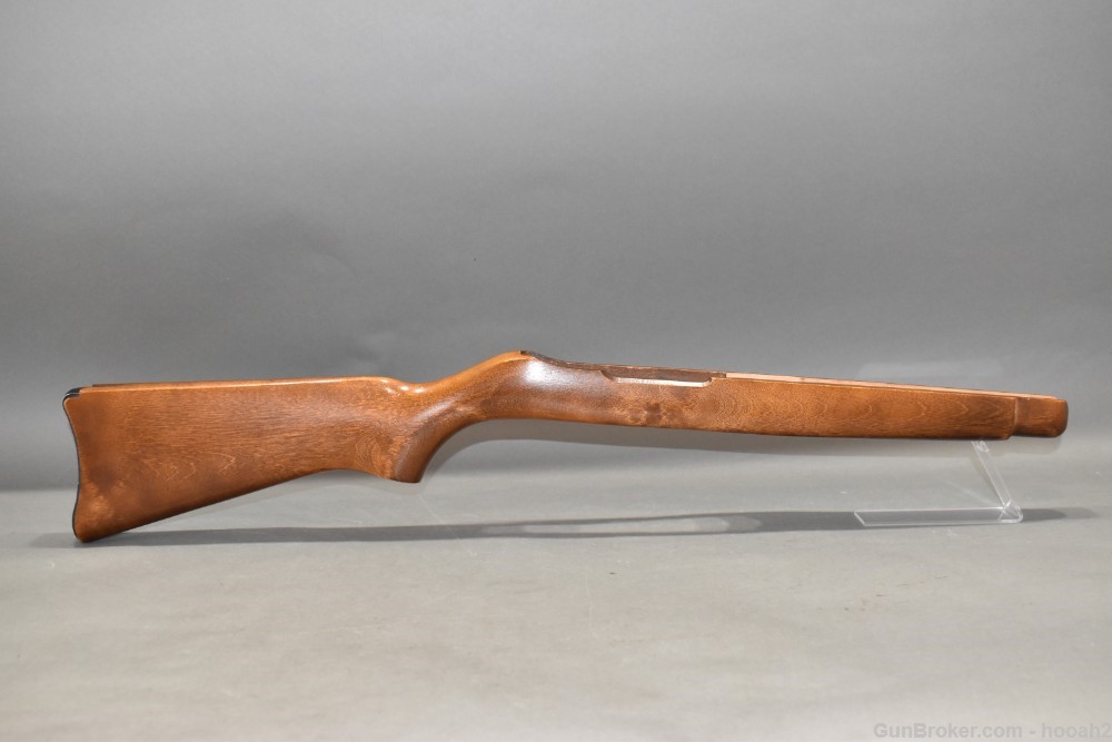 Nice Ruger 10/22 Stained Birch Rifle Stock W/Butt Plate Please READ-img-0