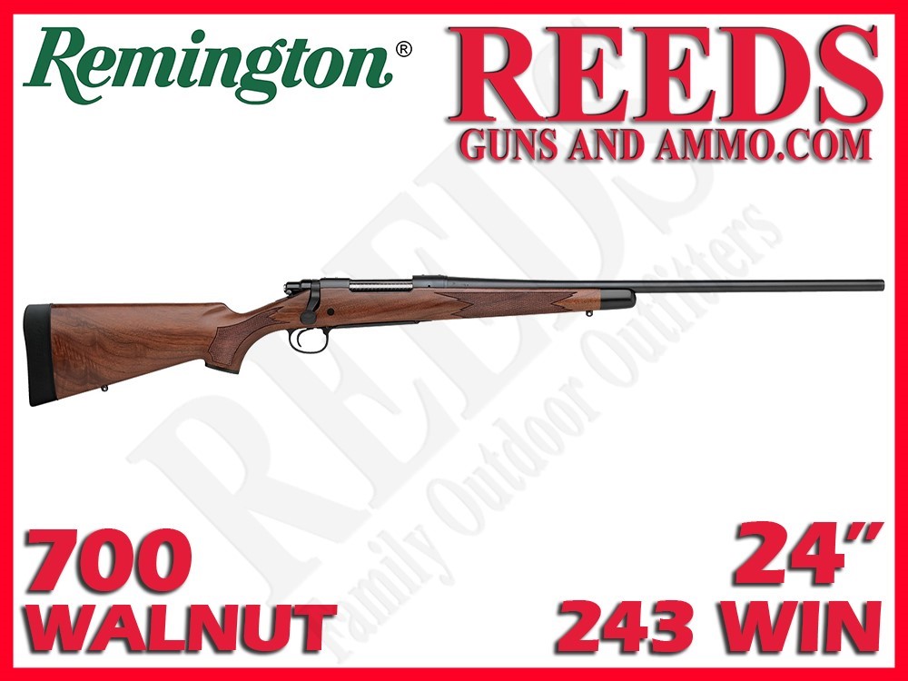 Remington 700 CDL Walnut Blued 243 Win 24in R27007-img-0