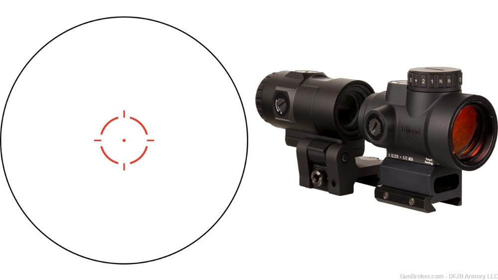 Trijicon MRO HD Magnifier & 1x25mm Reflex Sight.  Free shipping, No CC fee.-img-0