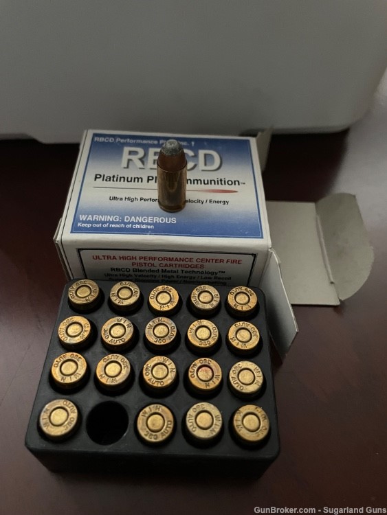RBCD Platinum Plus .380 ACP 45 Gr TFSP 20 Rounds Ammunition -img-2