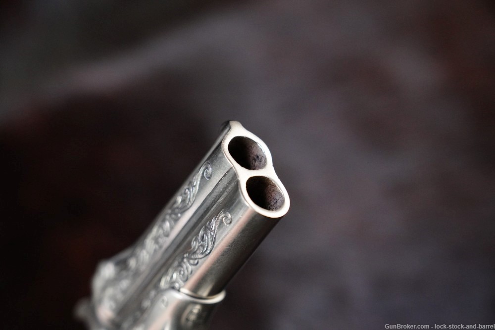 Engraved Remington Model 95 Elliots Derringer .41 RF 3" Over Under Antique-img-14