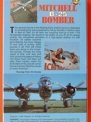 WWII N.A.A. B-25 MITCHELL Bomber Jeff Ethell VHS-img-1