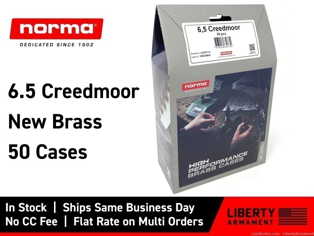6.5 Creedmoor Brass, Norma 6.5 CM Brass-img-0