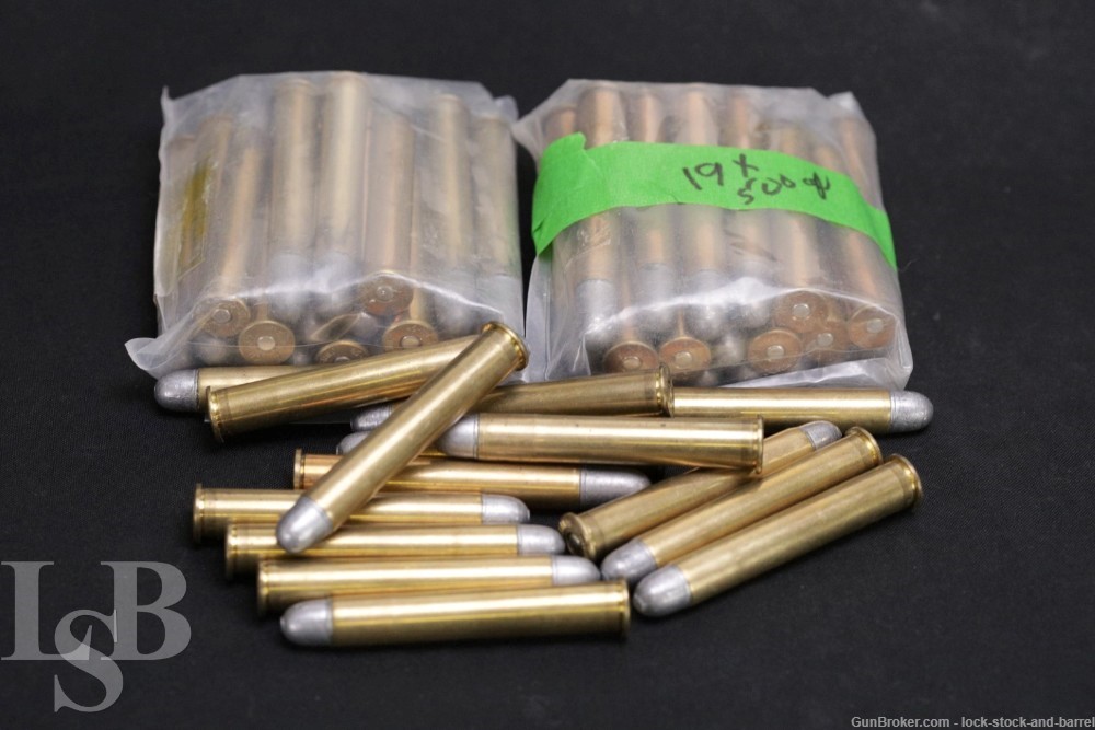 52x .45-110 Sharps Reloaded Ammunition 500 Grain Lead RN Bullets-img-0
