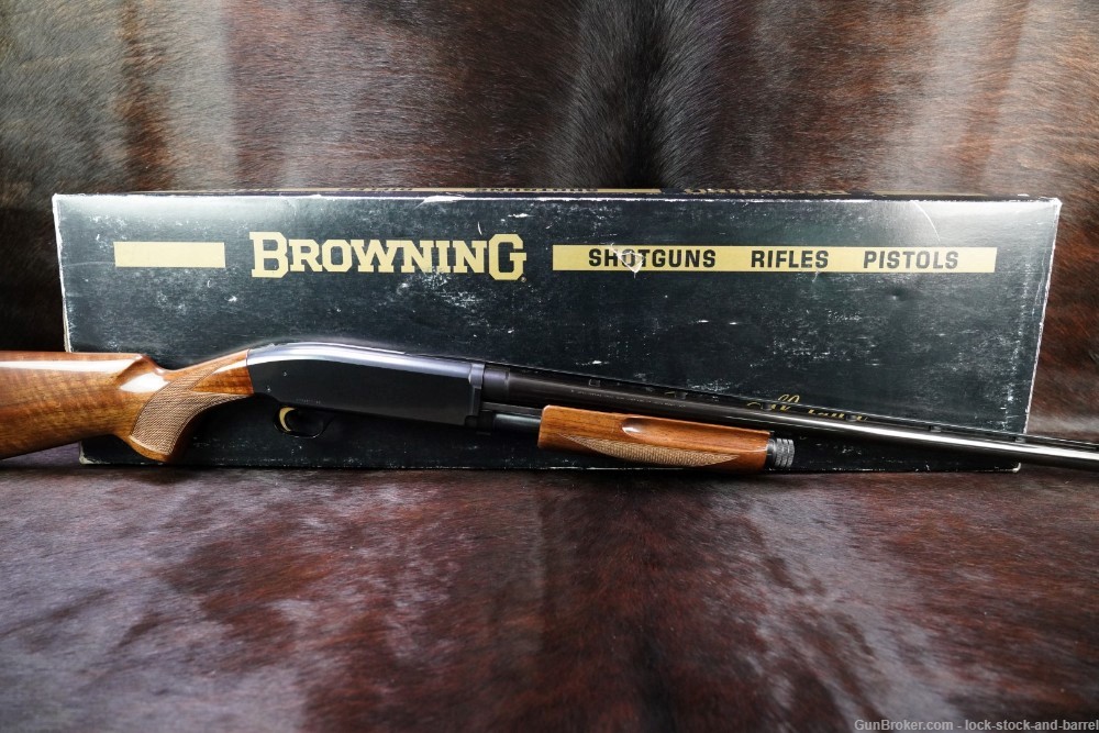 Browning Model BPS Hunter 12 GA 30" Blue Pump Slide Action Shotgun MFD 1980-img-2