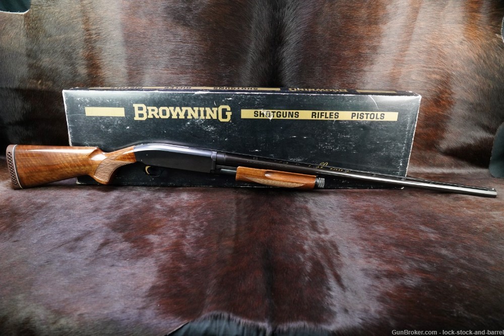 Browning Model BPS Hunter 12 GA 30" Blue Pump Slide Action Shotgun MFD 1980-img-7