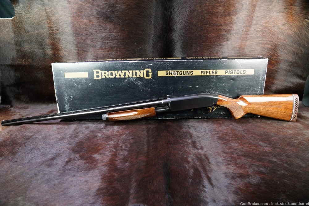 Browning Model BPS Hunter 12 GA 30" Blue Pump Slide Action Shotgun MFD 1980-img-8