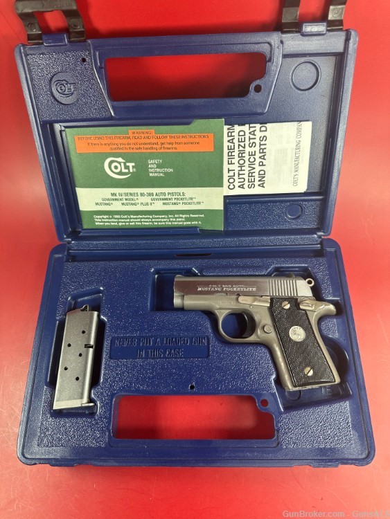 Colt Mustang Pocketlite .380ACP. Excellent condition.-img-0