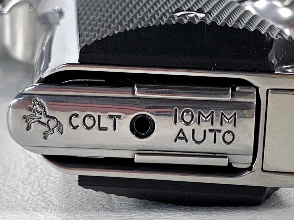 Ultra Rare Colt Delta Elite 10mm Bright Polished Original Box NIB Collector-img-8