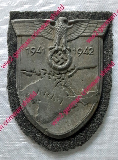 WW2 German Crimean Shield Krimschild and Award Document 1942 ORIGINALS-img-3