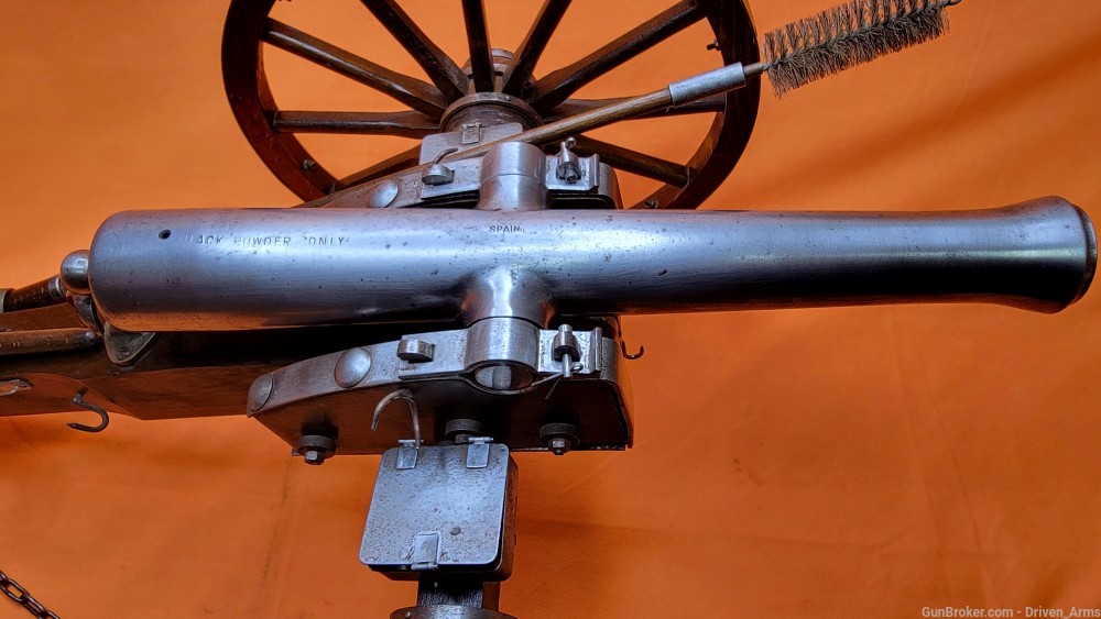 SPANISH 20TH CENTURY SIGNAL CANNON MODEL .69 CAL SMOOTHBORE PIRATE DISPLAY -img-4