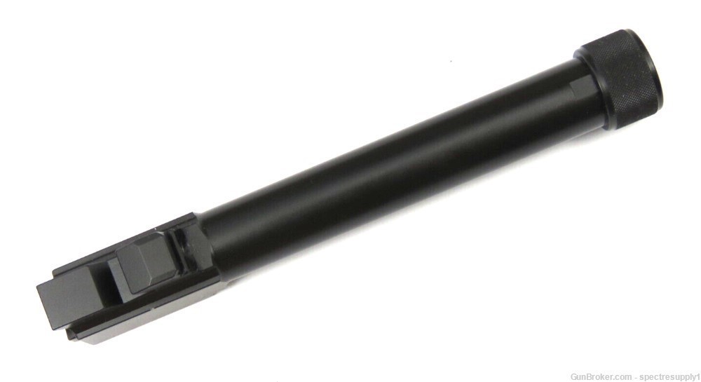 New .40 S&W Threaded 9/16x24 Black Stainless Barrel For Glock 22 G22-img-4